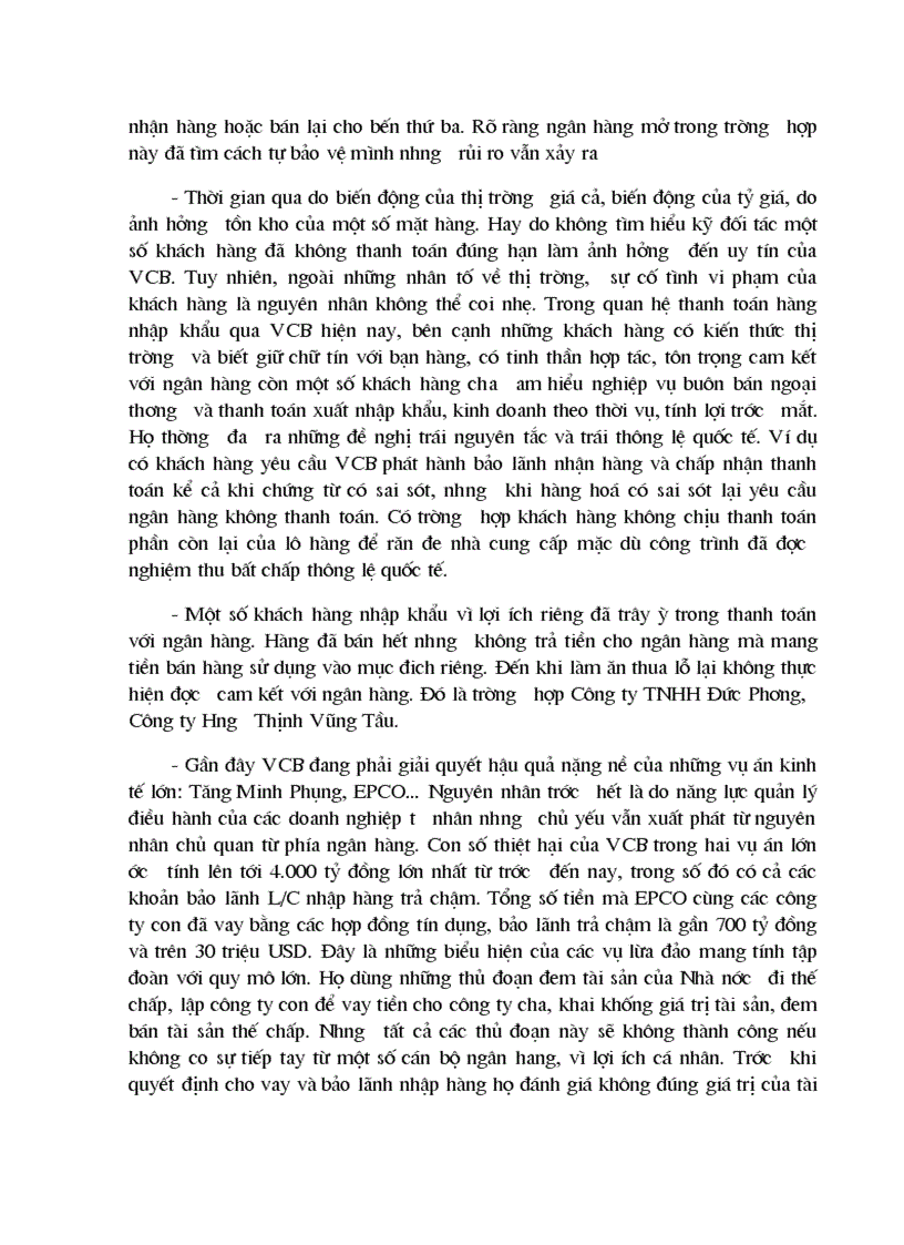 image for page Một số giải pháp nâng cao hiệu quả trong công tác thanh toán hàng xuất nhập khẩu bằng phương thức tính dụng chứng từ tại Ngân hàng Ngoại thương Việt Nam