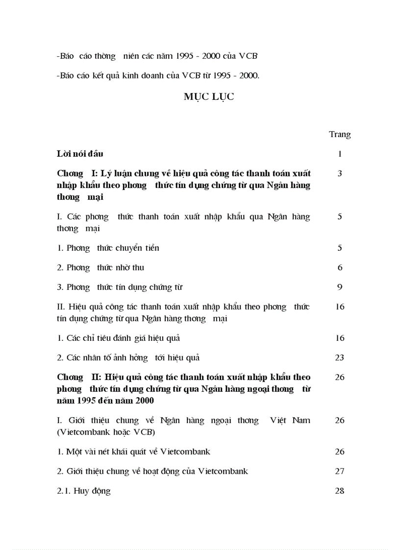 image for page Một số giải pháp nâng cao hiệu quả trong công tác thanh toán hàng xuất nhập khẩu bằng phương thức tính dụng chứng từ tại Ngân hàng Ngoại thương Việt Nam