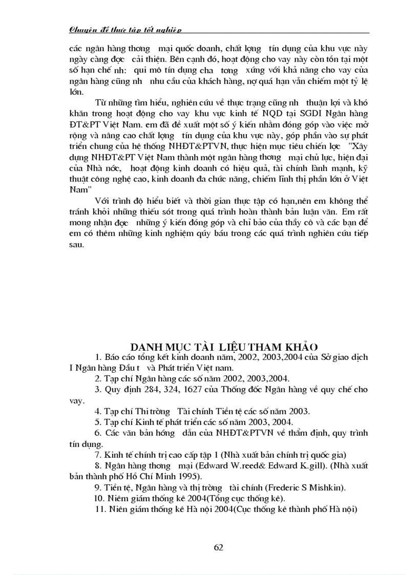 image for page Giải pháp nâng cao chất lượng tín dụng đối với kinh tế ngoài quốc doanh tại Sở giao dịch I Ngân hàng Đầu tư và Phát triển Việt Nam