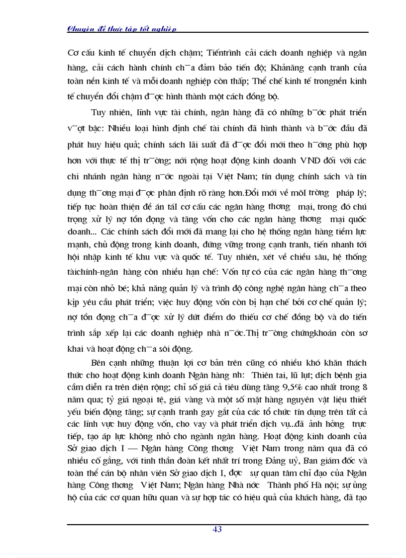 image for page Hoàn thiện nghiệp vụ cho vay của Sở giao dịch I Ngân hàng Công thương Việt Nam