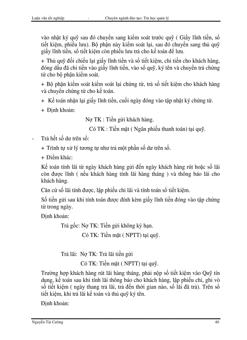 image for page Tin học hoá công tác quản lý tiền gửi tiết kiệm cho các Ngân hàng thương mại quốc doanh và hệ thống Ngân hàng Việt nam