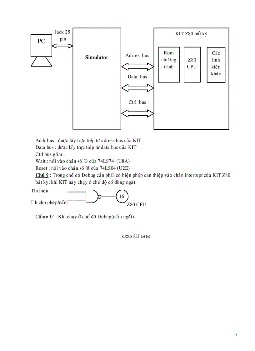 image for page Thiết kế thi công và viết chương trình điều khiển mạch thực hành cho Z80 CPU Giao tiếp với máy tính qua ngõ máy in