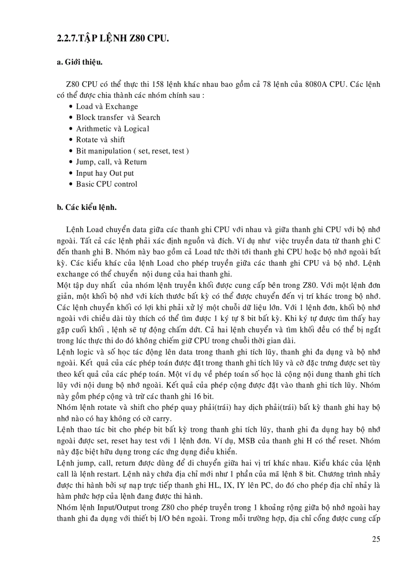 image for page Thiết kế thi công và viết chương trình điều khiển mạch thực hành cho Z80 CPU Giao tiếp với máy tính qua ngõ máy in