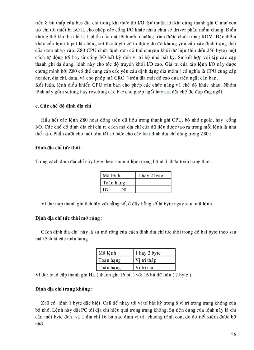 image for page Thiết kế thi công và viết chương trình điều khiển mạch thực hành cho Z80 CPU Giao tiếp với máy tính qua ngõ máy in