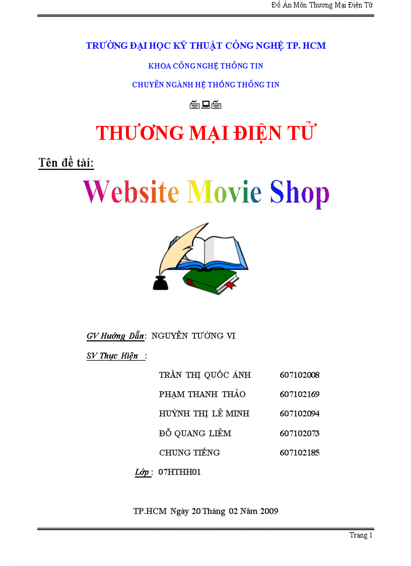 Xây Dựng Website MovieShop