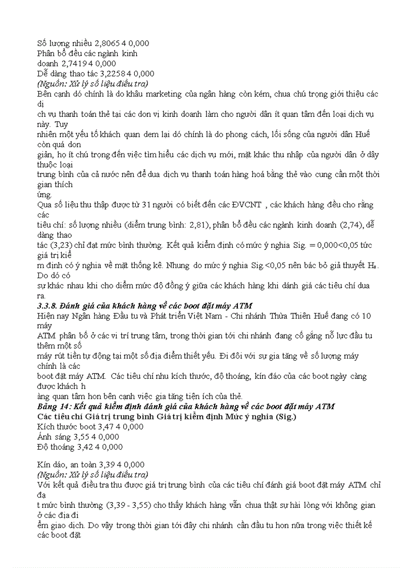 image for page Đánh giá sự hài lòng của khách hàng đối với chất lượng dịch vụ thẻ của Ngân hàng Ðầu tu và Phát triển Việt Nam Chi nhánh Thừa Thiên Huế
