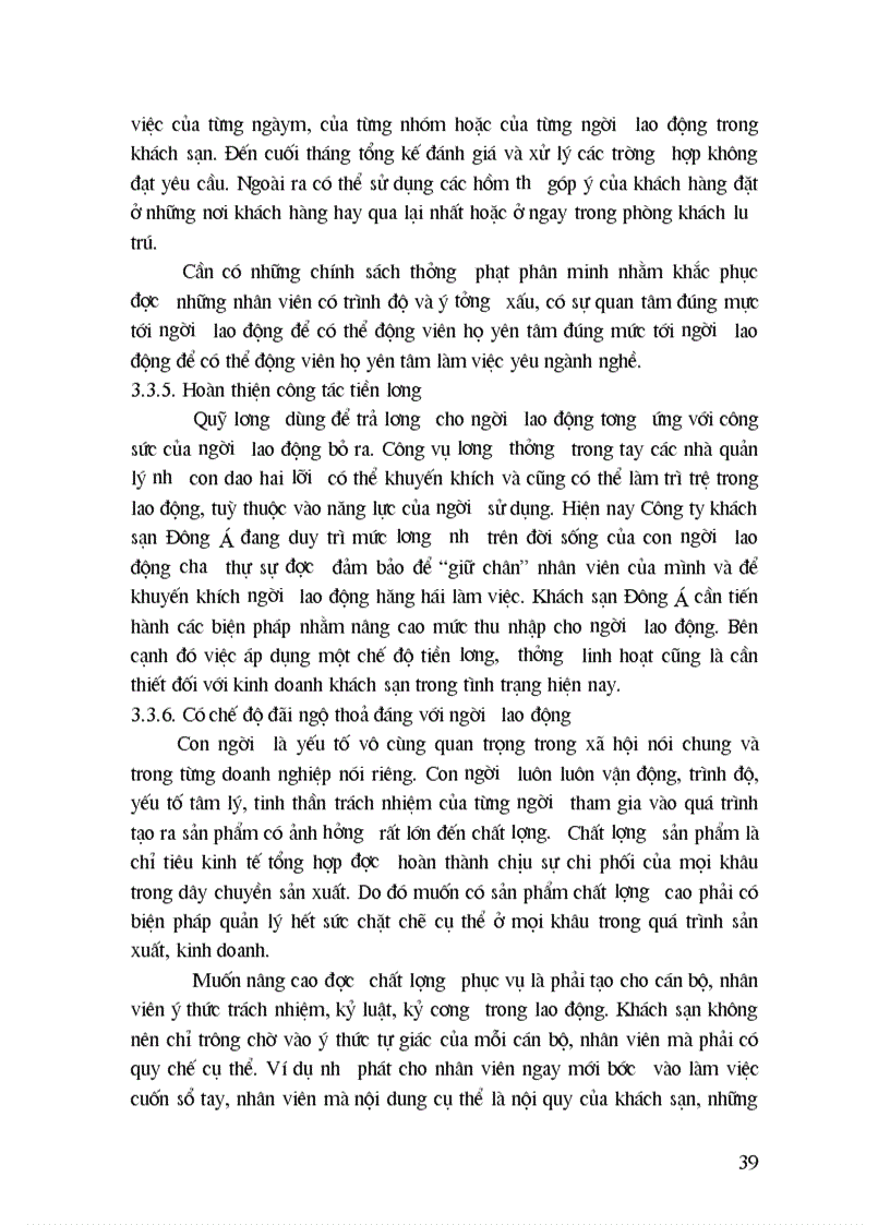 image for page Quản trị nhân sự tại khách sạn Đông Á thực trạng và giải pháp