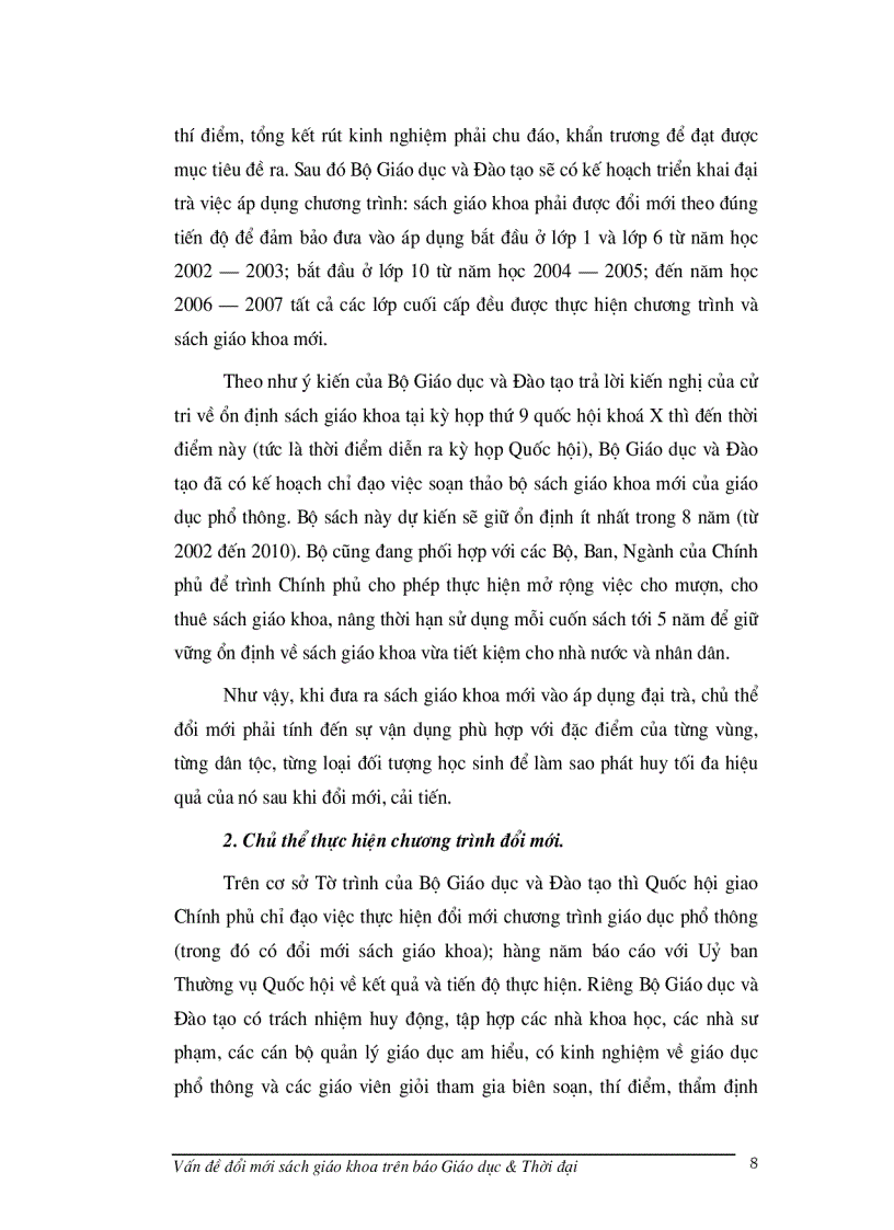 image for page Vấn đề đổi mới sách giáo khoa trên giáo dục hiện đại