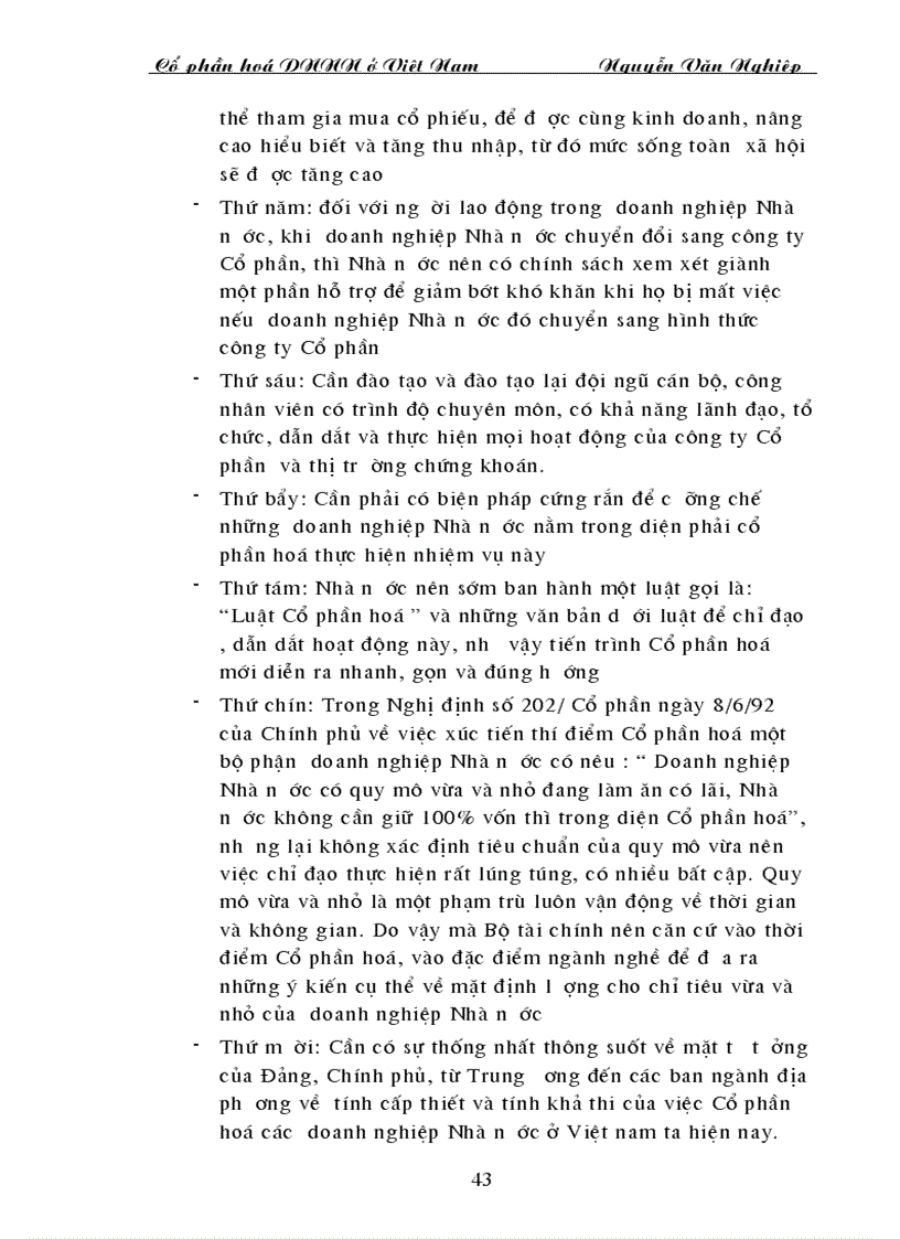 image for page Sự cần thiết phải tiến hành cổ phần hoá ở Việt Nam