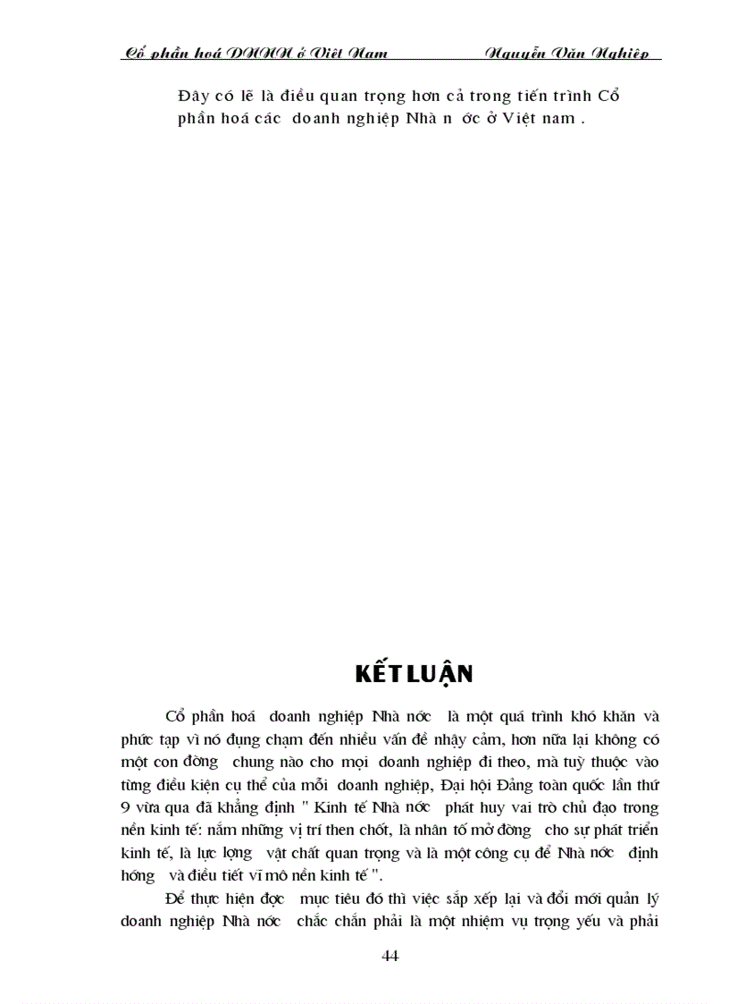 image for page Sự cần thiết phải tiến hành cổ phần hoá ở Việt Nam