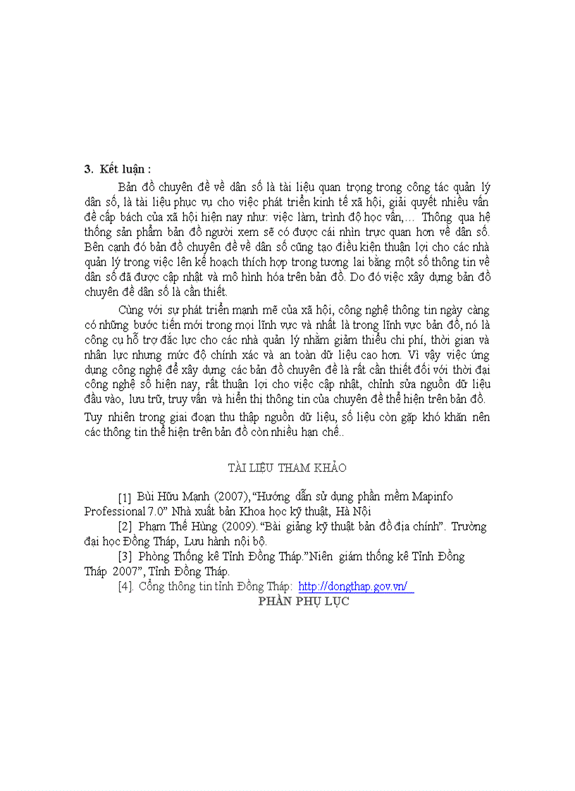 image for page Ứng dụng gis thành lập bộ bản đồ chuyên đề dân số tỉnh đồng tháp