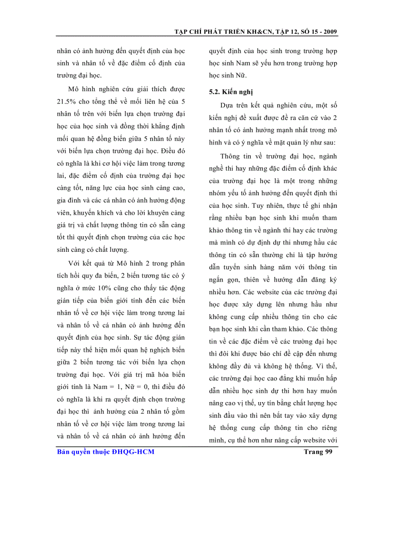 image for page Các yếu tố ảnh hưởng đến quyết định chọn trường đại học của học sinh phổ thông trung học