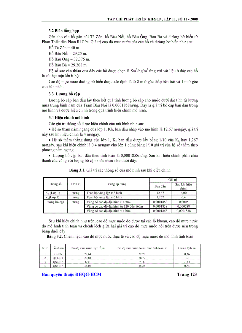 image for page Mô hình dòng chảy nước dưới đất vùng Bắc Bình
