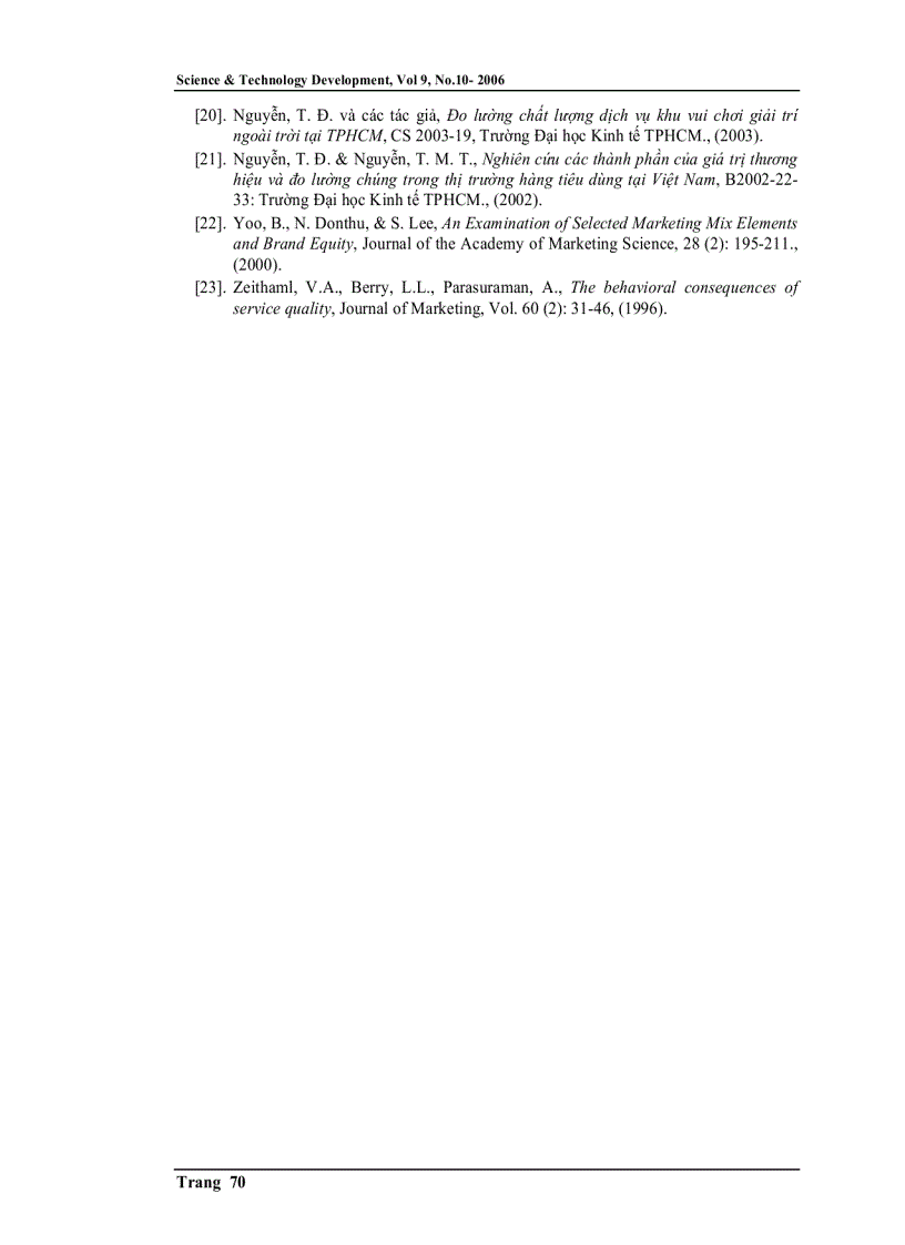 image for page Chất lượng dịch vụ sự thỏa mãn và lòng trung thành của khách hàng siêu thị tại Tp HCM