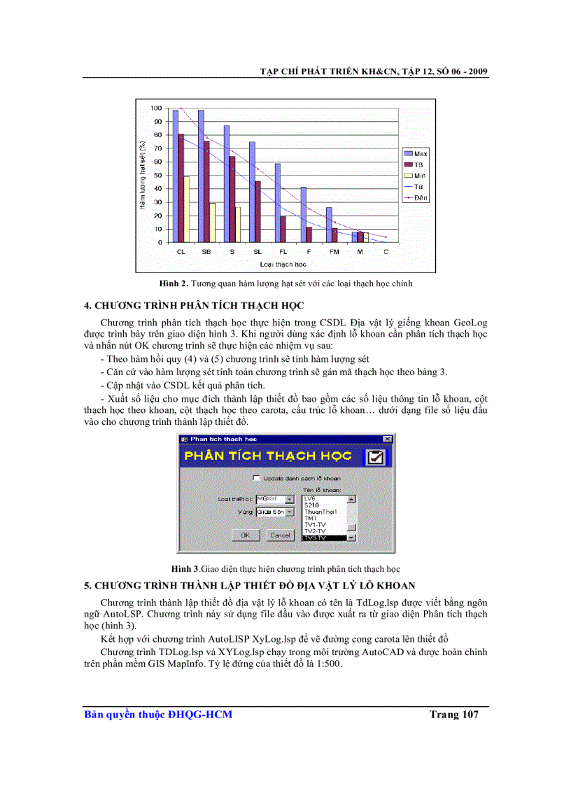 image for page Chương trình phân tích thạch học theo tài liệu địa vật lý giếng khoan