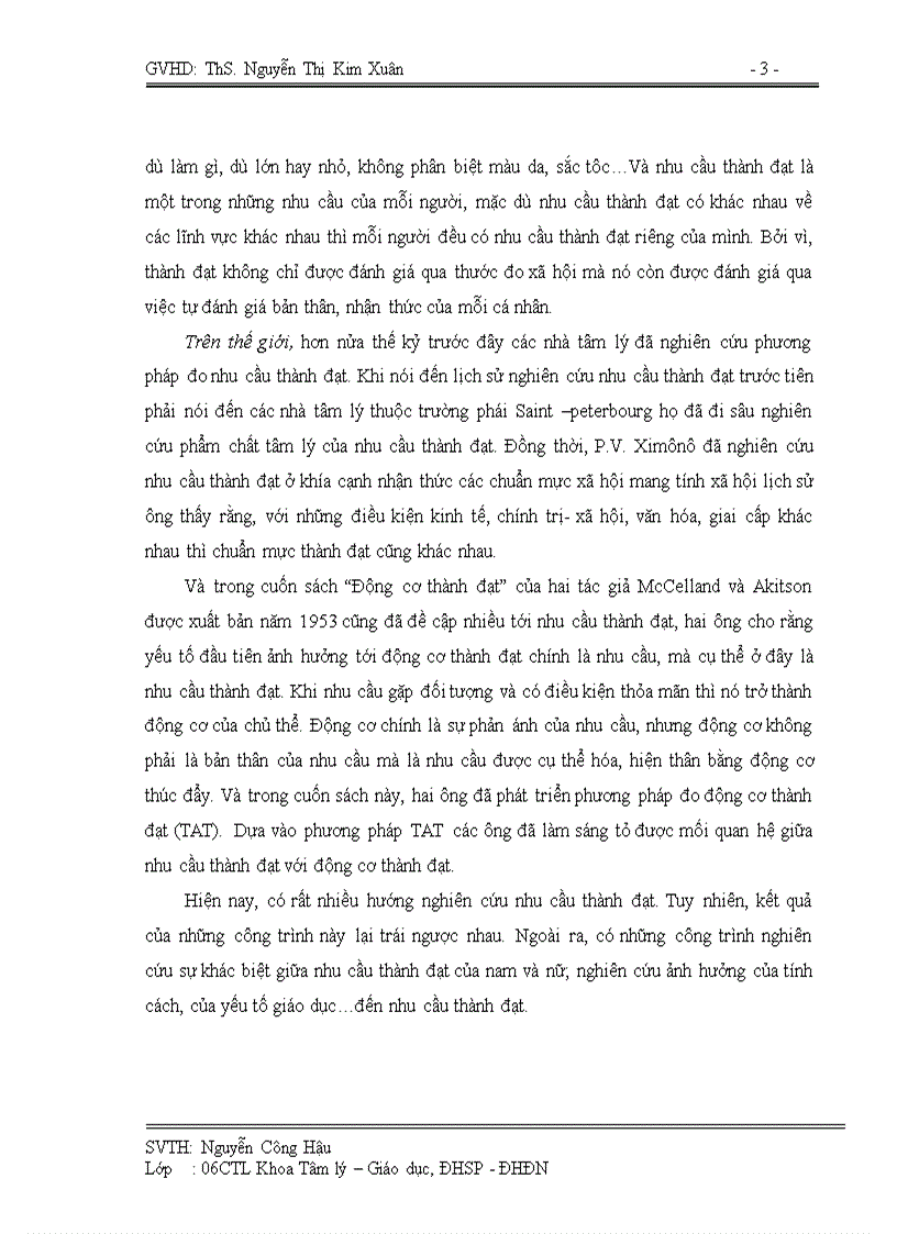 image for page Nhu cầu thành đạt