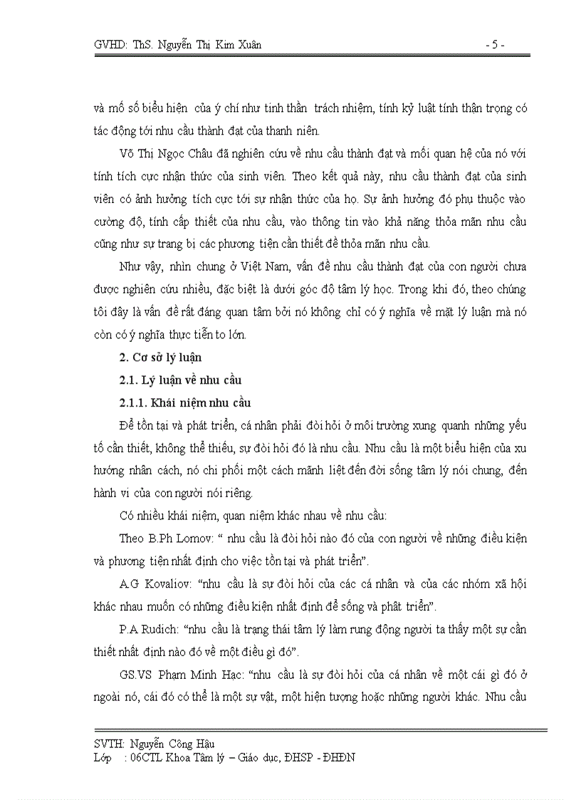 image for page Nhu cầu thành đạt