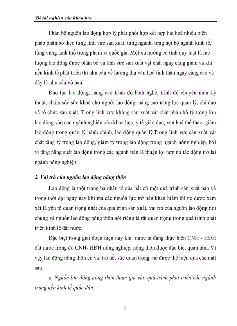 image for page Nguồn lao động và sử dụng nguồn lao động ở nông thôn