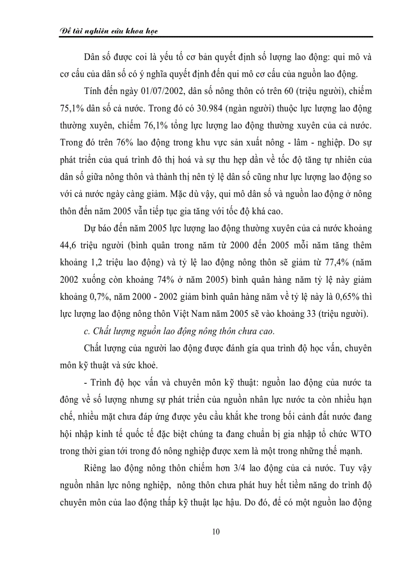 image for page Nguồn lao động và sử dụng nguồn lao động ở nông thôn