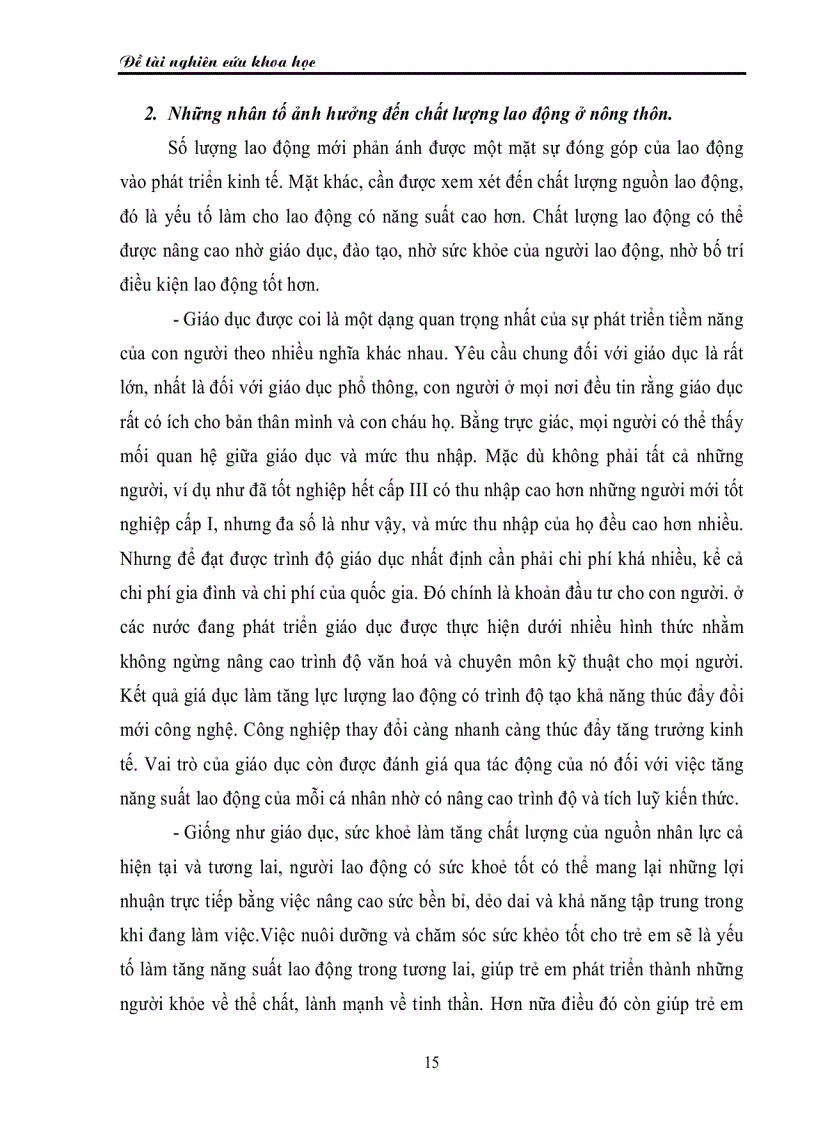 image for page Nguồn lao động và sử dụng nguồn lao động ở nông thôn