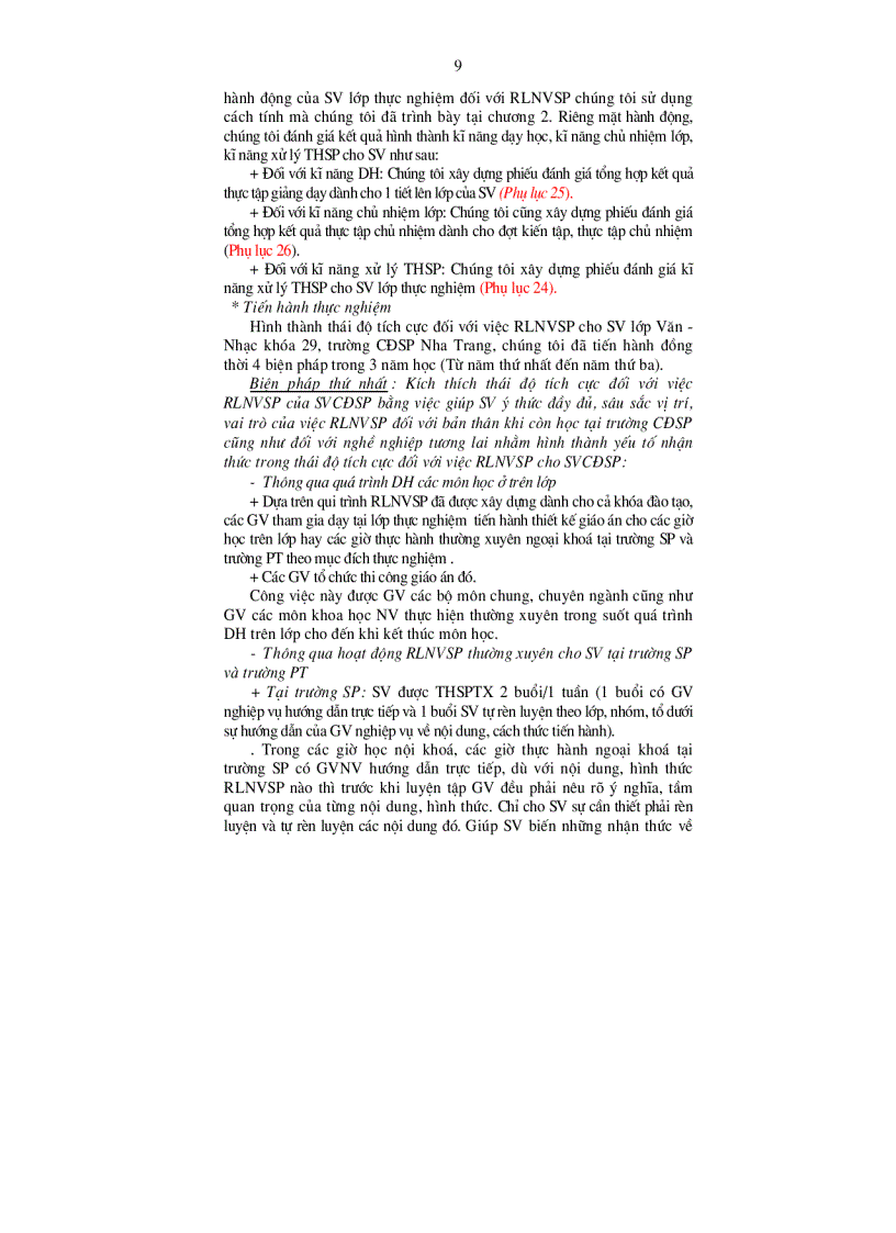 image for page Thái độ đối với việc rèn luyện nghiệp vụ sư phạm của sinh viên cao đẳng sư phạm