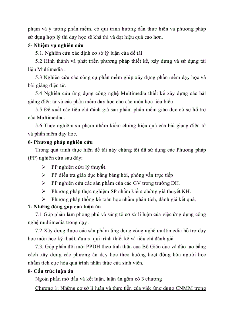 image for page Ứng dụng công nghệ multimedia để xây dựng bài giảng điện tử và phần mềm hỗ trợ dạy học chuyên ngành theo hướng tích cực hoá quá trình nhận thức của sinh viên ở các trường đại học khối k