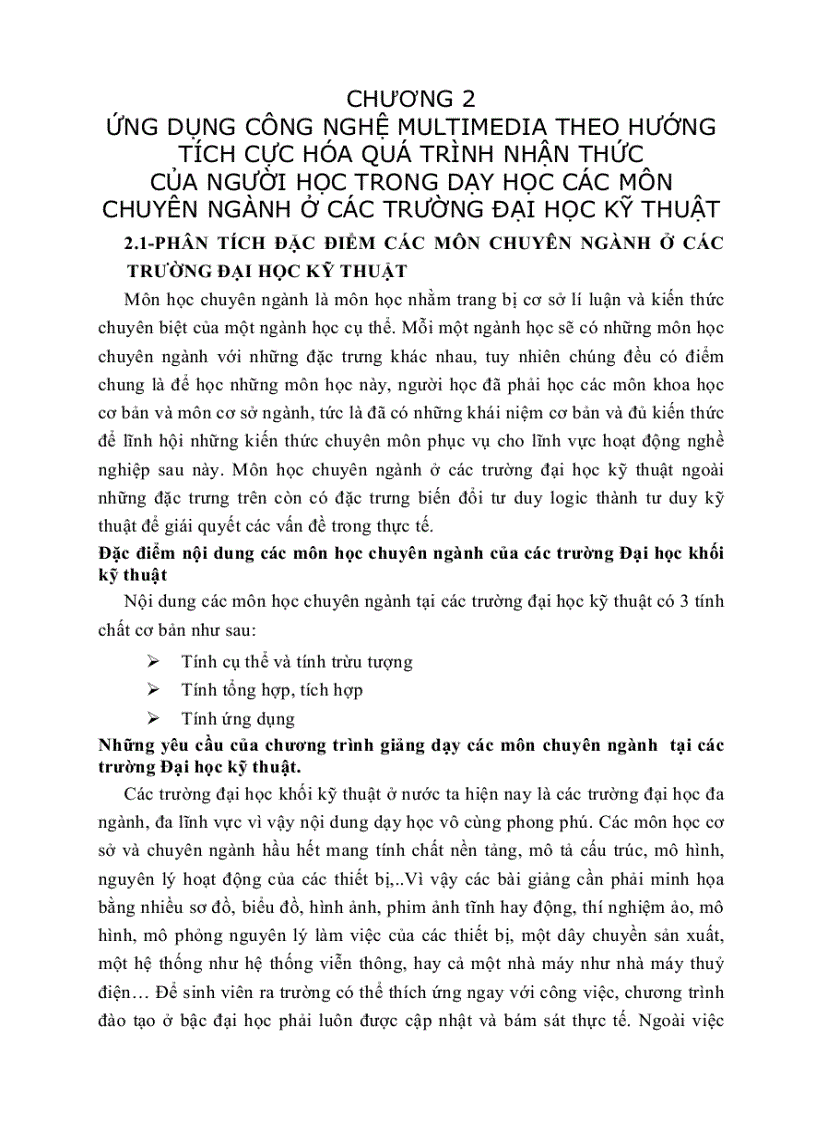 image for page Ứng dụng công nghệ multimedia để xây dựng bài giảng điện tử và phần mềm hỗ trợ dạy học chuyên ngành theo hướng tích cực hoá quá trình nhận thức của sinh viên ở các trường đại học khối k