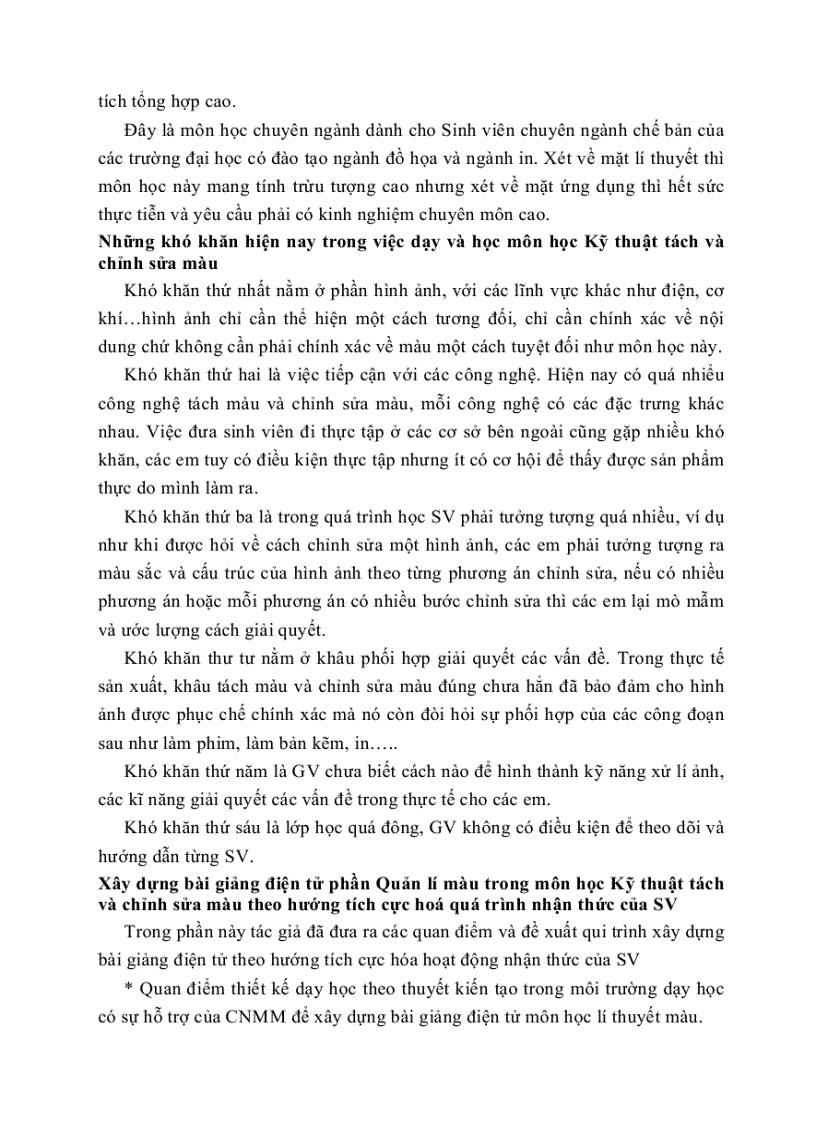 image for page Ứng dụng công nghệ multimedia để xây dựng bài giảng điện tử và phần mềm hỗ trợ dạy học chuyên ngành theo hướng tích cực hoá quá trình nhận thức của sinh viên ở các trường đại học khối k