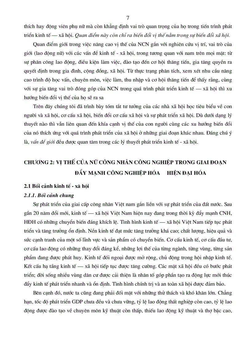 image for page Xu hướng biến đổi vị thế của nữ công nhân công nghiệp thời kỳ đẩy mạnh công nghiệp hoá hiện đại hoá đất nước