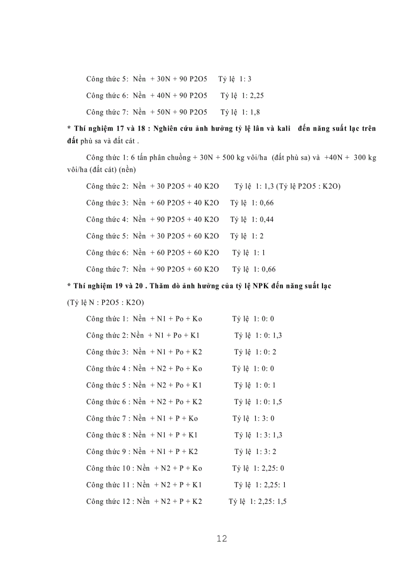 image for page Nghiên cứu cơ sở khoa học của việc bón phân cân đối cho lạc trên hai loại đất trồng lạc chính ở Thừa Thiên Huế