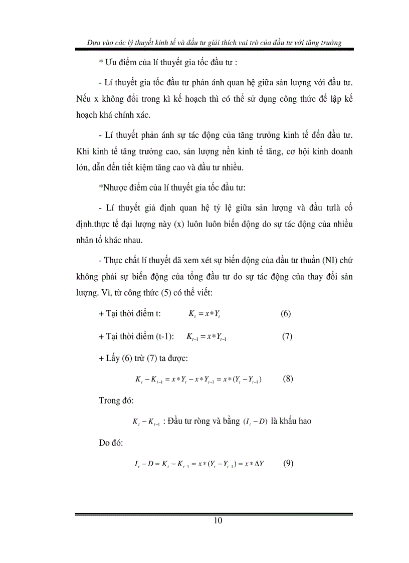 image for page Dựa vào các lý thuyết kinh tế và đầu tư giải thích vai trò của đầu tư đối với tăng trưởng