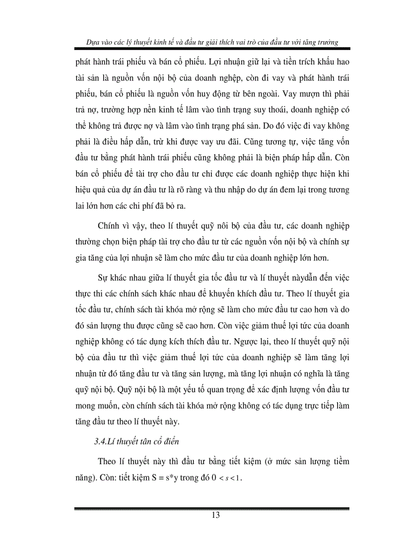 image for page Dựa vào các lý thuyết kinh tế và đầu tư giải thích vai trò của đầu tư đối với tăng trưởng