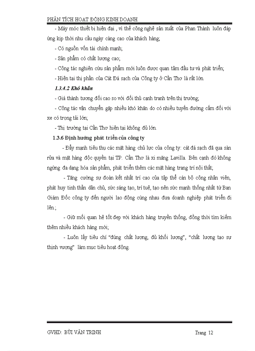 image for page Phân tích tình hình chi phí và lợi nhuận tại công ty TNHH xây dựng thương mai vận tải Phan Thành