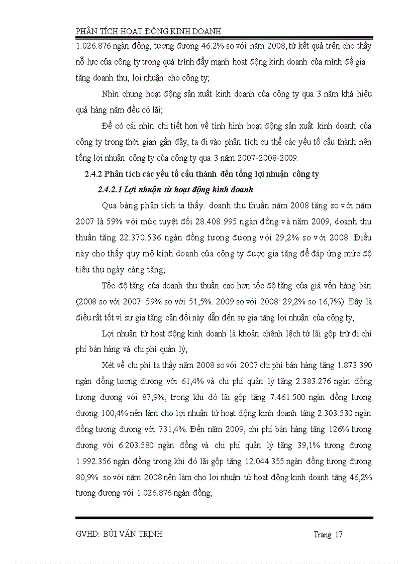 image for page Phân tích tình hình chi phí và lợi nhuận tại công ty TNHH xây dựng thương mai vận tải Phan Thành