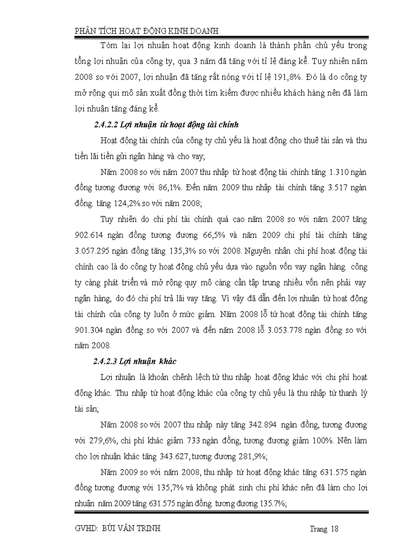 image for page Phân tích tình hình chi phí và lợi nhuận tại công ty TNHH xây dựng thương mai vận tải Phan Thành