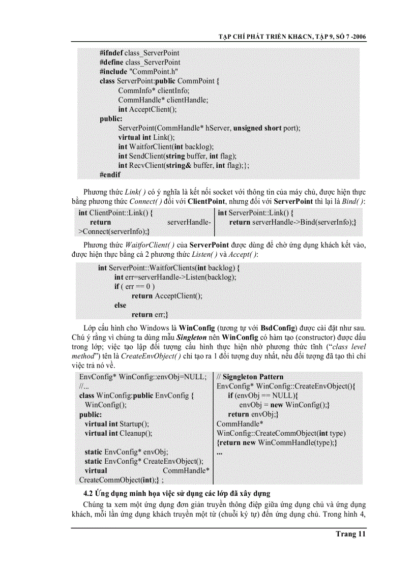 image for page Áp dụng mẫu thiết kế hướng đối tượng trong xây dựng các ứng dụng mạng theo giao thức TCP IP