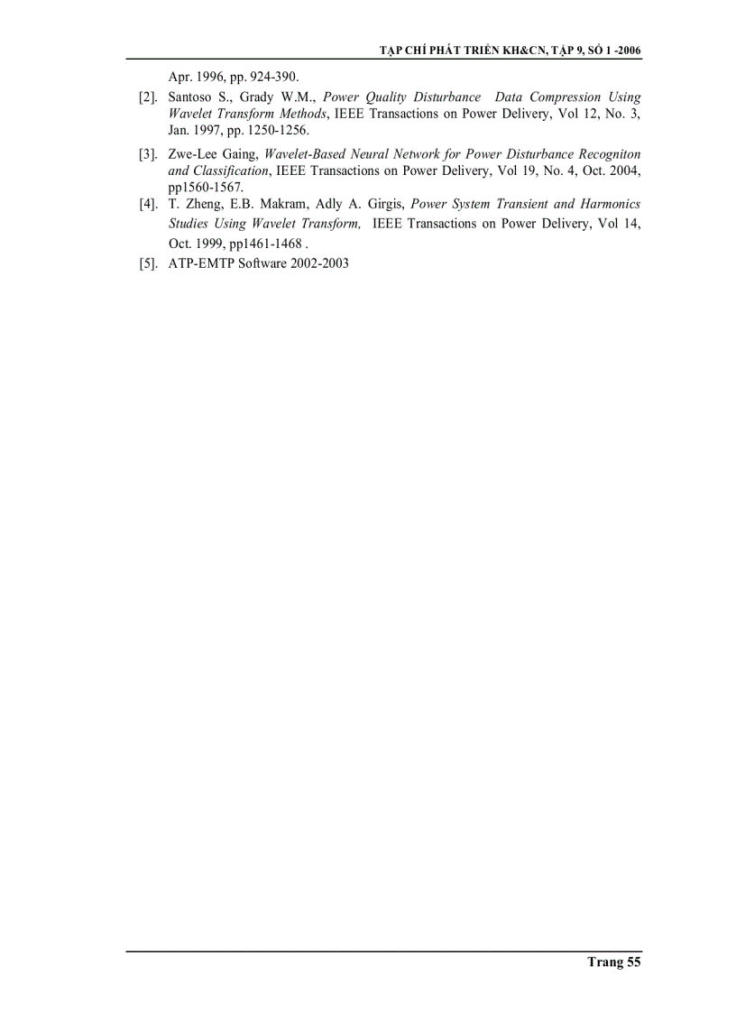 image for page Ứng dụng kỹ thuật Wavelet trong việc phân tích và nhận dạng các vấn đề chất lượng điện năng