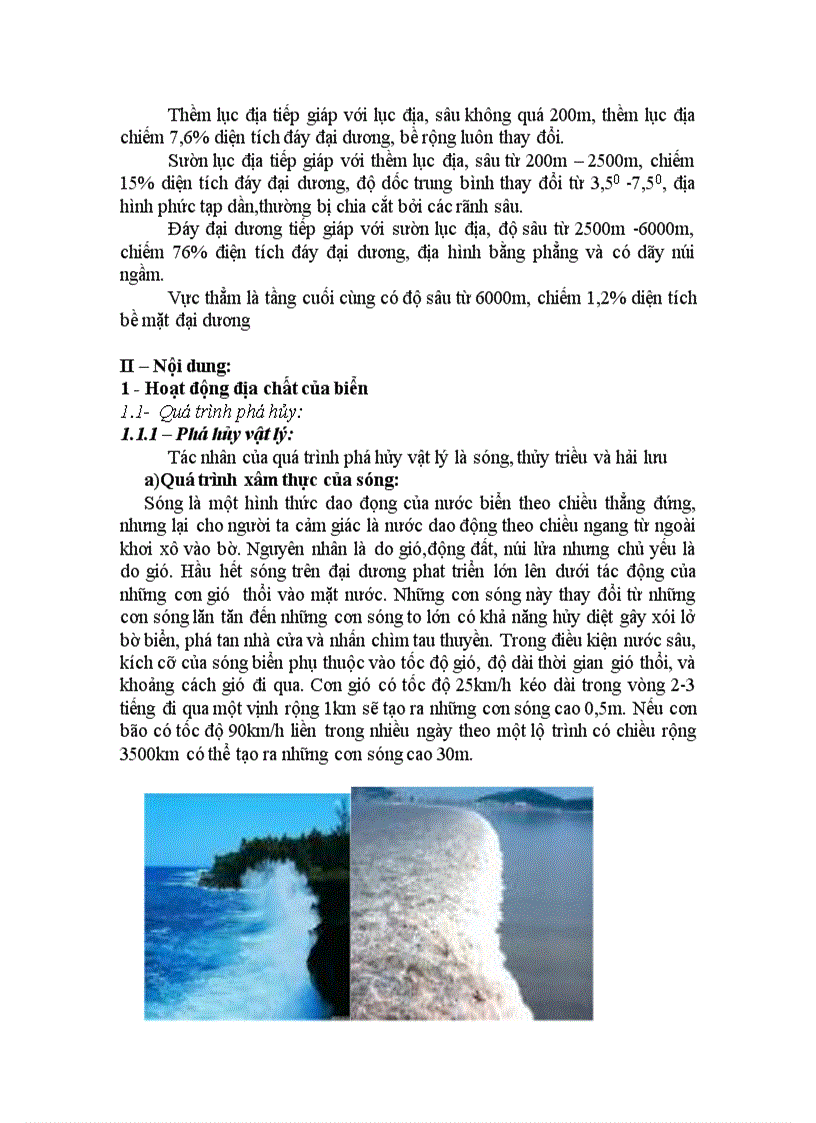 image for page Hoạt động địa chất của biển