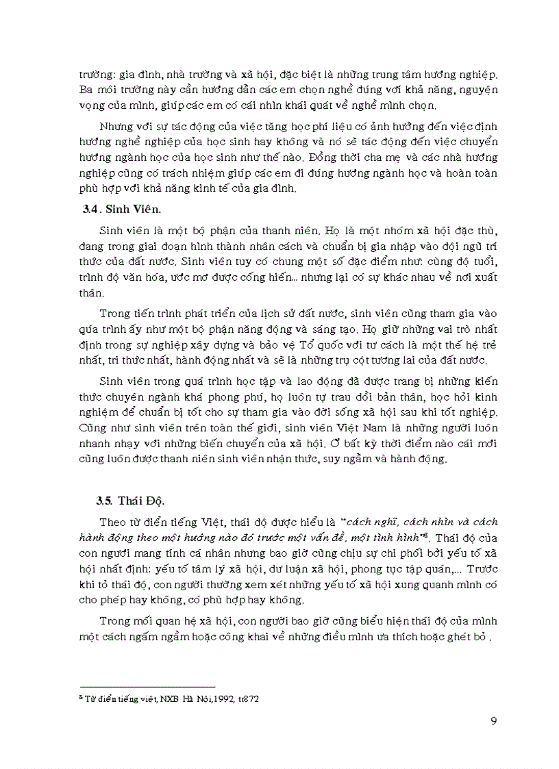 image for page Thái độ của học sinh sinh viên trước phương án tăng học phí đại học