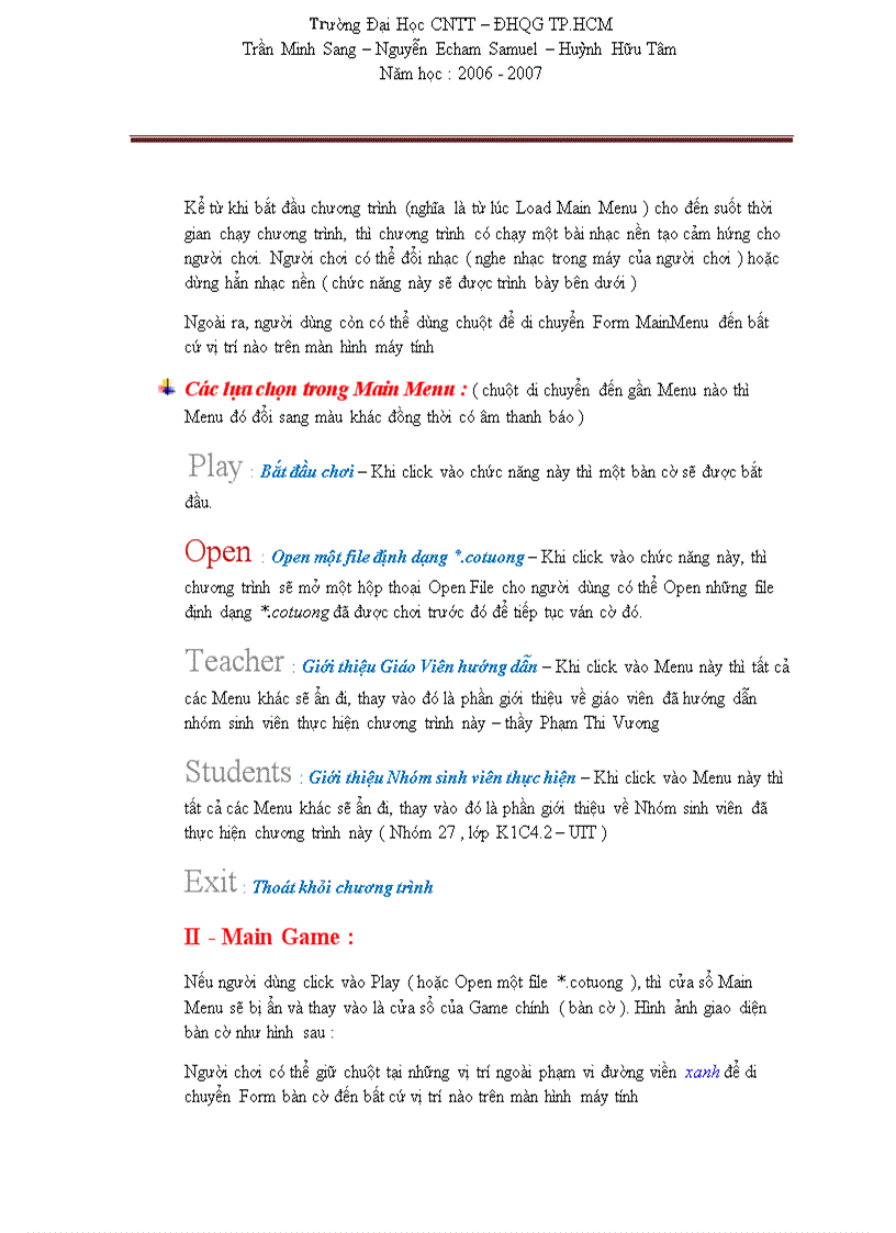 image for page Đồ án môn học Lập trình windows Đề Tài Game Cờ Tướng người người