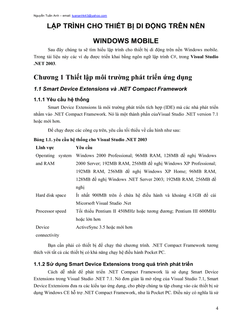 image for page Lập trình ứng dụng trên Pocket PC