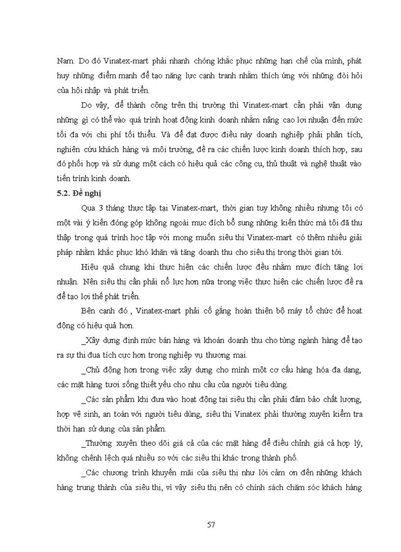 image for page Nghiên cứu khách hàng của siêu thị Vinatex mart và đề xuất giải pháp 4P