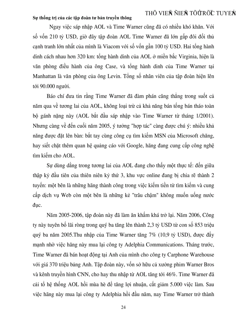 image for page Sự thống trị của các tập đoàn tư bản truyền thông trong thị trường thông tin toàn cầu