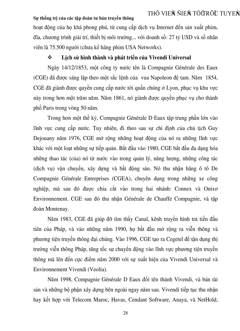 image for page Sự thống trị của các tập đoàn tư bản truyền thông trong thị trường thông tin toàn cầu