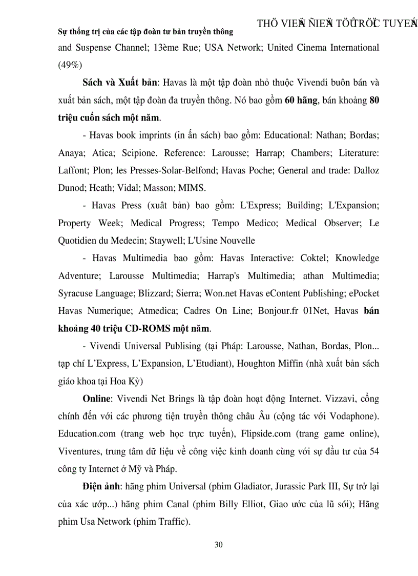 image for page Sự thống trị của các tập đoàn tư bản truyền thông trong thị trường thông tin toàn cầu