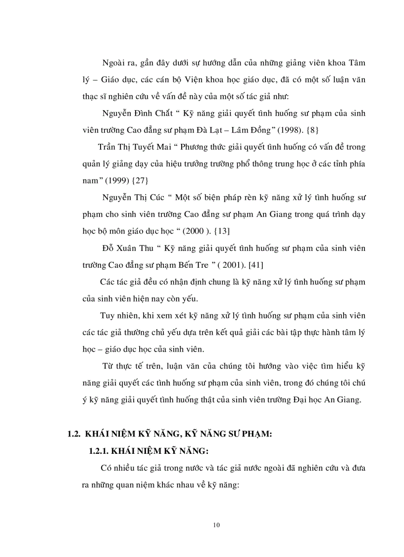 image for page Thực trạng kỹ năng giải quyết tình huống sư phạm của sinh viên