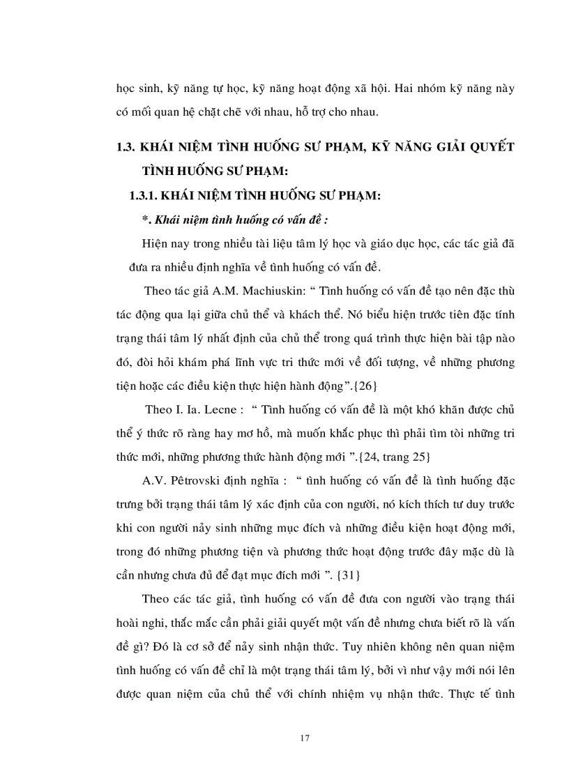 image for page Thực trạng kỹ năng giải quyết tình huống sư phạm của sinh viên