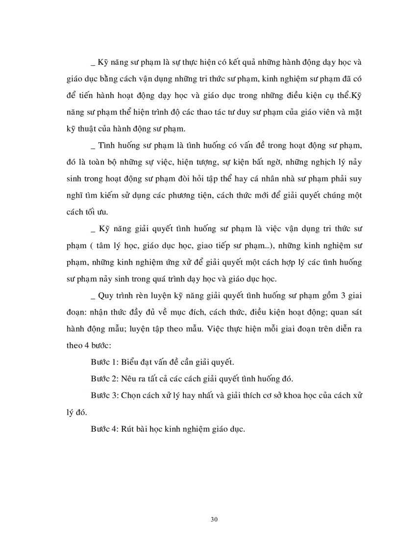 image for page Thực trạng kỹ năng giải quyết tình huống sư phạm của sinh viên