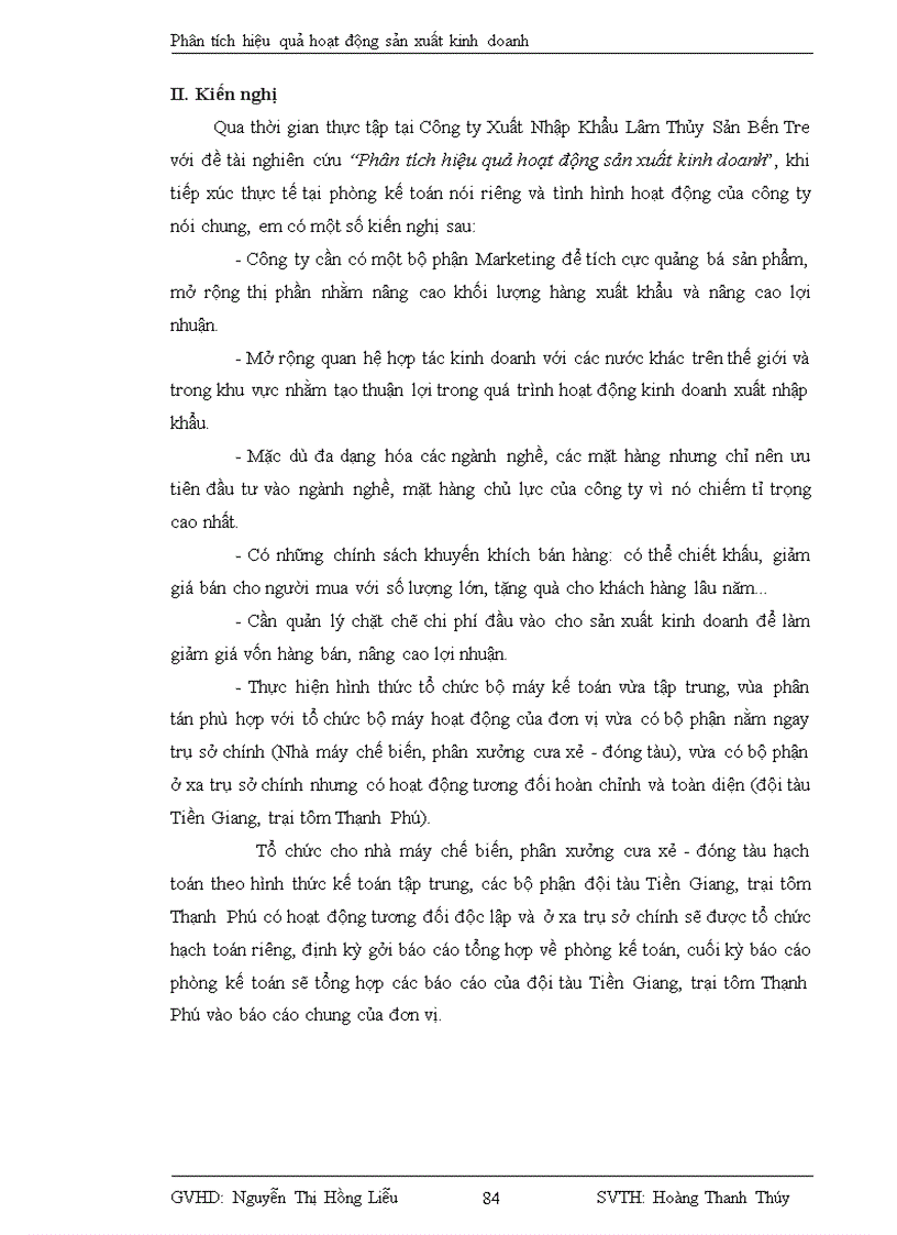 image for page Phân tích hiệu quả hoạt động sản xuất kinh doanh tại Công ty Xuất Nhập Khẩu Lâm Thủy Sản Bến Tre