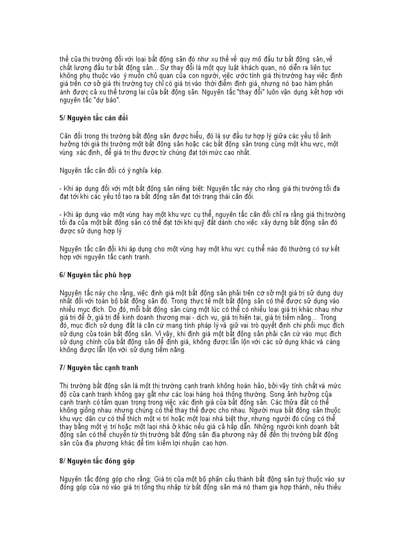 image for page Nguyên tắc định giá bất động sản